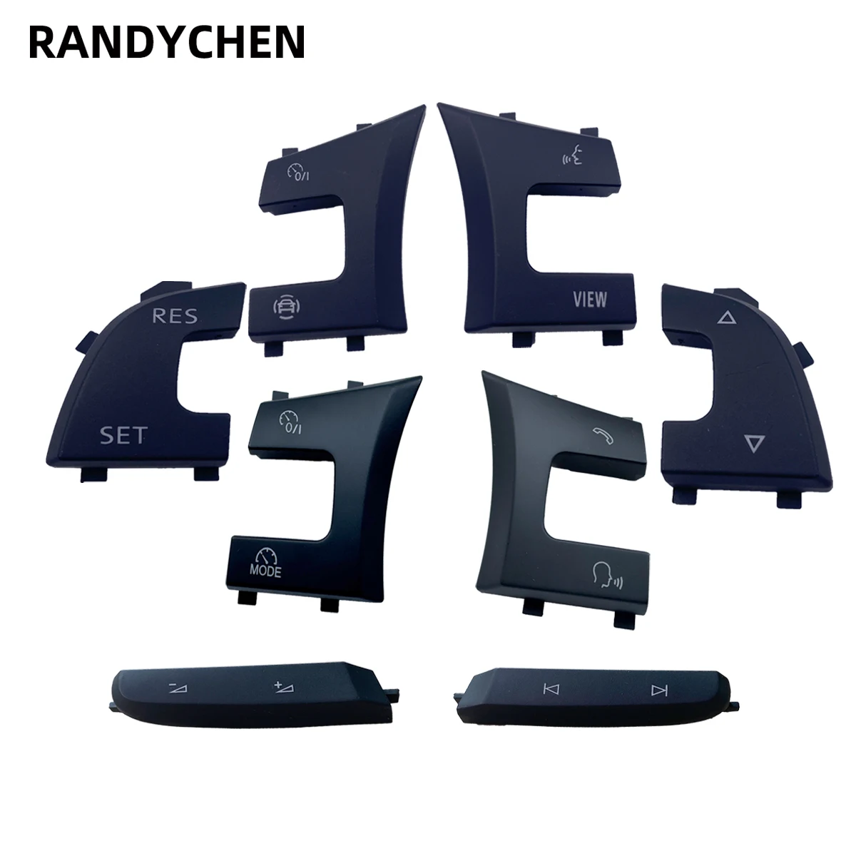 X1 متعددة الوظائف عجلة القيادة زر التبديل غطاء لشركة فولكس فاجن جولف 7 7.5 GTI GTD GTE R Tiguan 2 Rline Passat B8 Jetta MK7 GLI Touran #1