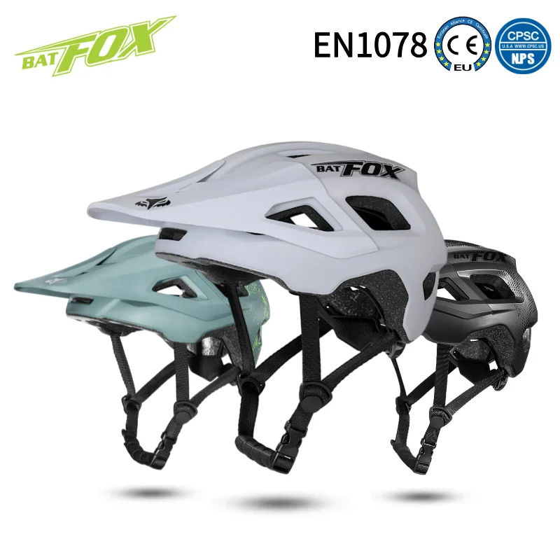 

BATFOX Mountain Bike Helmet Integrated molding Comfort lining Men Women Off-road MTB Bicycle Helmet Sports Safety Cycling Gear