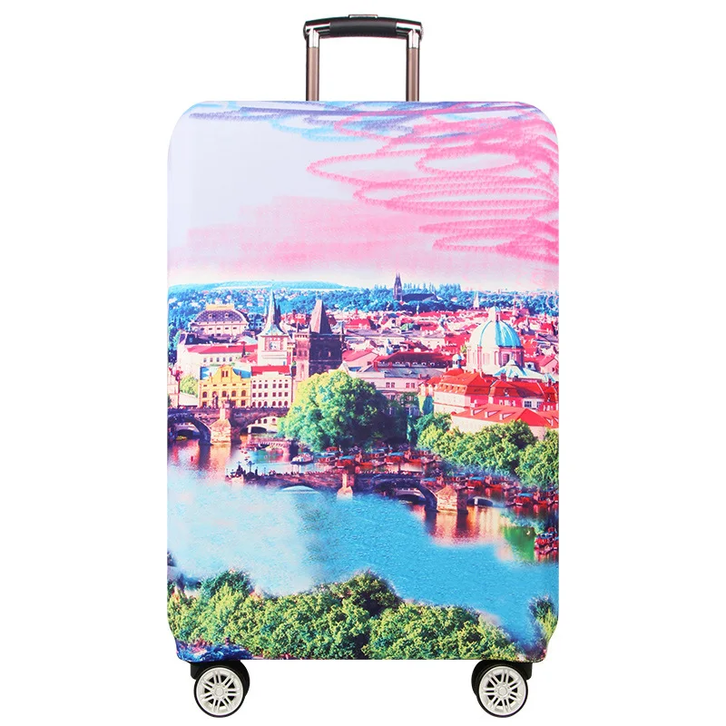 Travel Suitcase Protective Cover Luggage Case Travel Accessories Elastic Luggage Dust Cover Apply to 18\'\'-32\'\' Suitcase