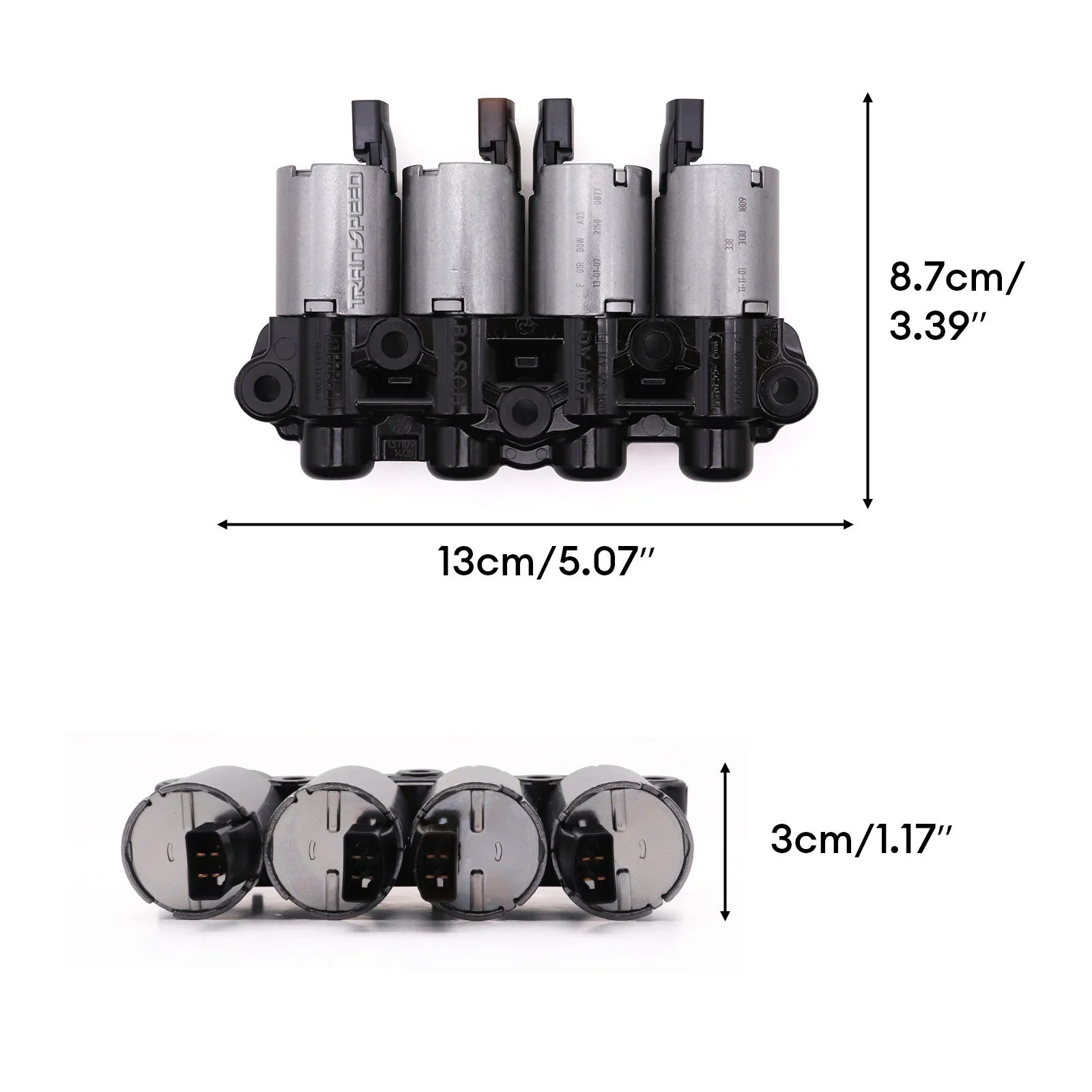 TRANSPEED 0AM DQ200 DSG Auto Transmission 4PCS Solenoid Valve Kit New Version For VW SEAT SKODA DSG 7 SPEED Gearbox