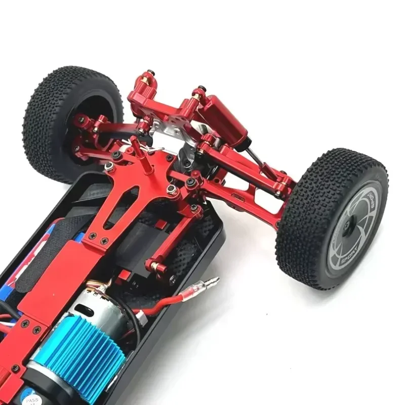 Wltoys 144016 144018 Metalen Stuurinrichting Servo Arm Servo Link Rod Set 1/14 RC Auto Upgrade Onderdelen Accessoires