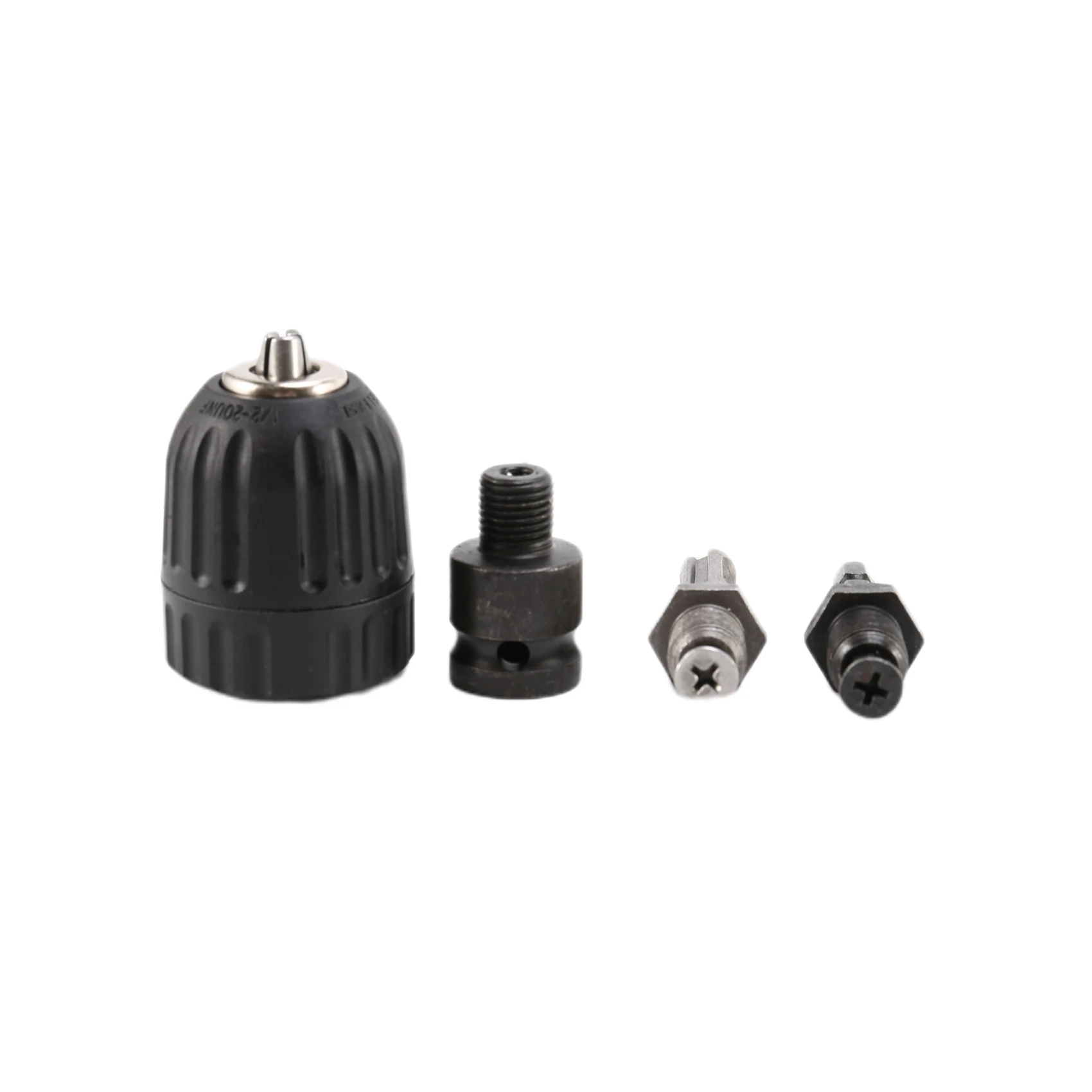 0.8-10mm Precise Keyless Drill Chuck Converter 3/8Inch- 24UNF Thread Quick Change Adapter with SDS-Plus Hex Shank