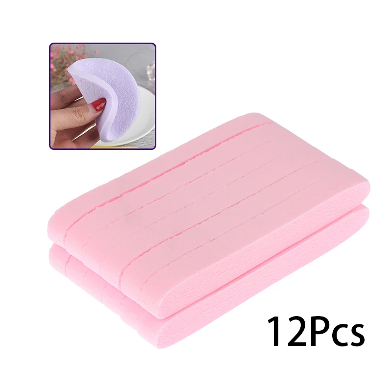 

New 12pcs/lot Face Round Makeup Remover Tool Natural Wood Pulp Sponge Cellulose Compress Cosmetic Puff Facial Washing Sponge