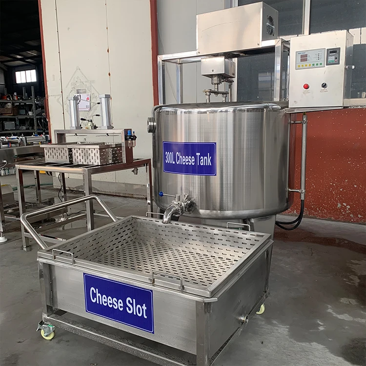 Commercial Mozzarella Cheese Production Line 300L Cheese Making Machine/Cheese Tank Chesse Press Machine view 4