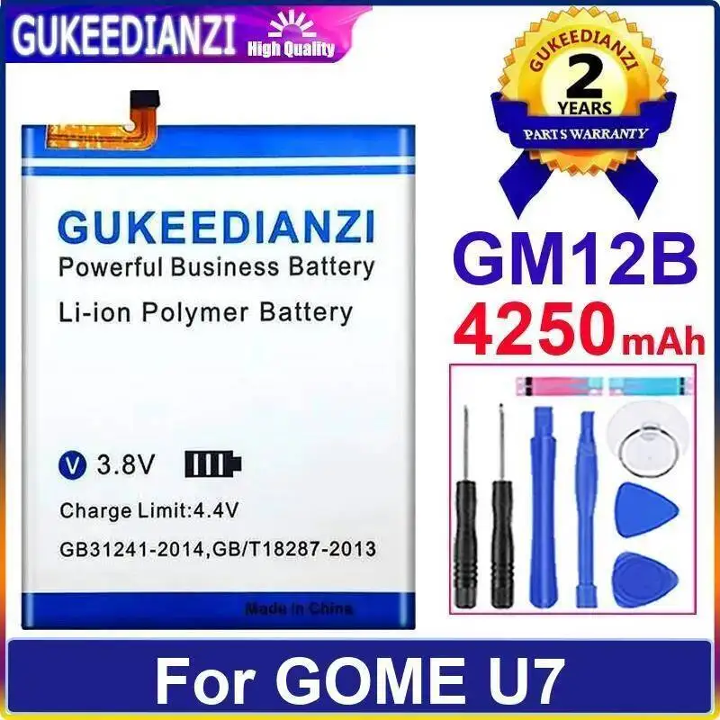 

Для Gome U7 долговечная производительность 4250 мАч высокоэффективный аккумулятор для мобильного телефона GM12B