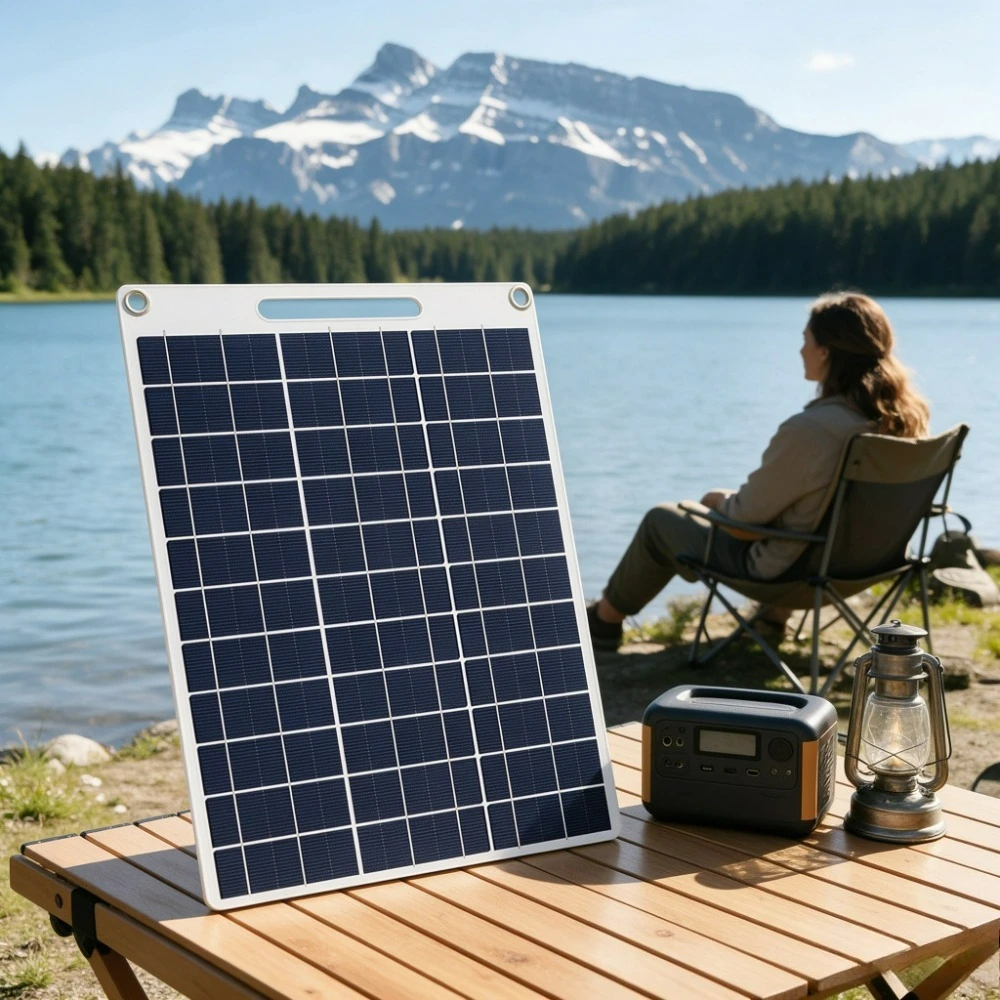 Portable Water Resistant Solar Panel 15W 20W 5V Dual USB Fast Charger Outdoor Emergency Power Supply for Camping Hiking RV