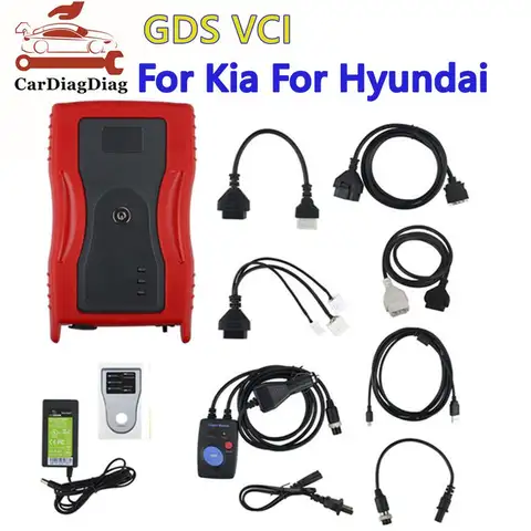 기아/현대용 GDS VCI 트리거 모듈 커넥터 포함, 비행 기록 기능 지원 HDD EU 버전 GDSVCI OBD2 스캐너 도구