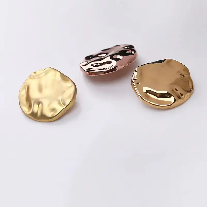 10pcs 15mm 18mm 23mm 25mm Irregular Metal Buttons Handmade Sewing Special Women Garments Button Wholesale