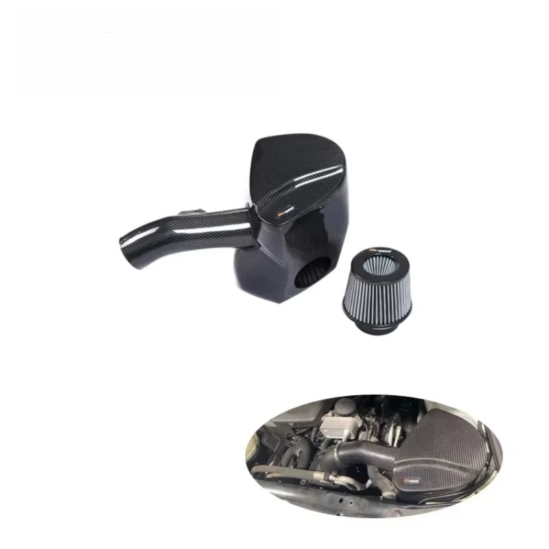 

Dry Carbon Fiber Cold Air Intake Glossy Finish Clear Texture F10 Intake System for 5 Series F10 N20 2.0T 2012-2015