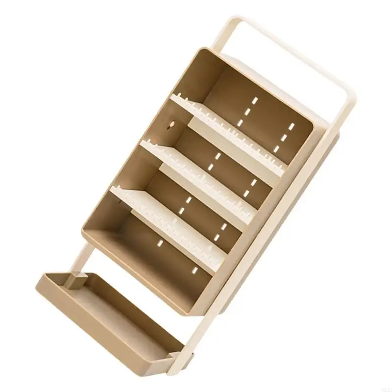 Desk Makeup Brush Holders Container Desktop Ornament Cosmetic Storage Shelf K92C