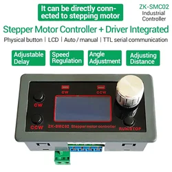 SMC02 Driver e Controller del motore passo-passo DC 10-30V 4A scheda di controllo della velocità di impulso inverso comunicazione seriale PLC programmabile