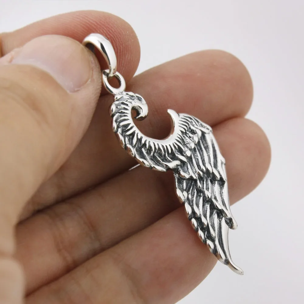 

Tiny 925 Sterling Silver Devil Wing Charms Pendant 8Q015