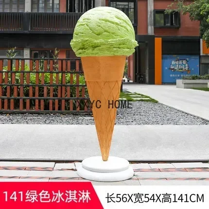 zq Dessert Shop Decoration Shopping Mall Art Gallery Props Bubble Carving Ice Cream Popsicle