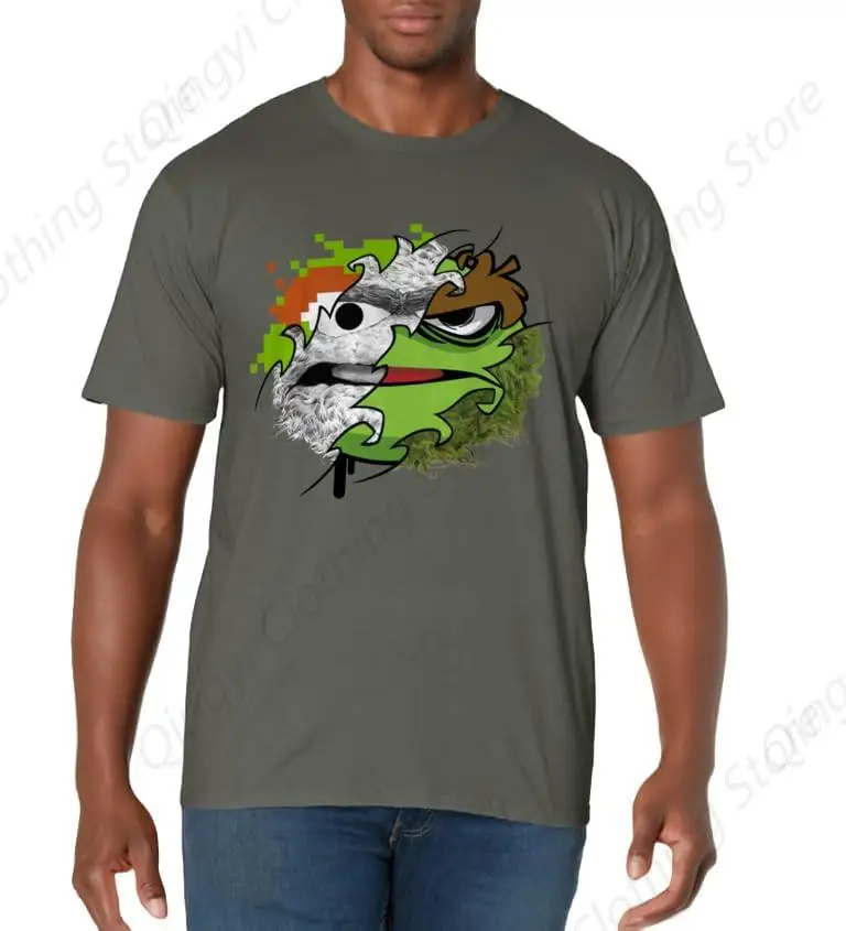 Split Oscar the Grouch T-Shirt