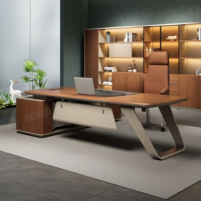 

Boss desk, simple and modern leadership, big class desk president desk