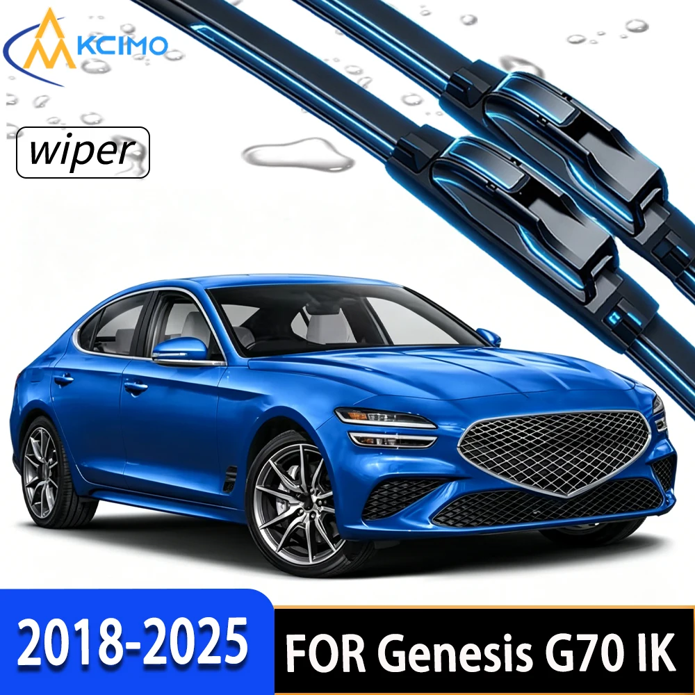 

Premium Front Windshield Wiper Blades Featuring Durable Rubber, Stable All-Weather Performance for Genesis G70 IK 2018-2025