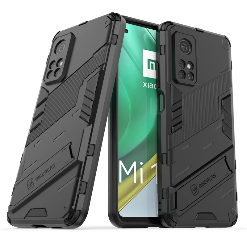 Phone Holder Case For Xiaomi Mi 10T Pro 5G Case Armor Full Cover For Xiaomi 11T Pro Case For Xiaomi 11T 12 Pro Mi 11i 11 Lite 5G