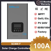 Infinisolar MPPT Solar Charge Controller 60A 80A 100A High Efficiency PV 245V Solar Charger Gel LI Battery Charge Regulator