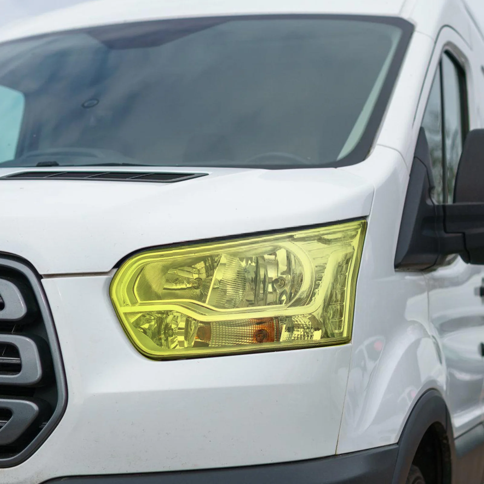 

2pcs Car Light Film 30x100cm Green Fluorescent Yellow Headlight Tail Tint Protective Sticker PVC Translucent Durable Universal