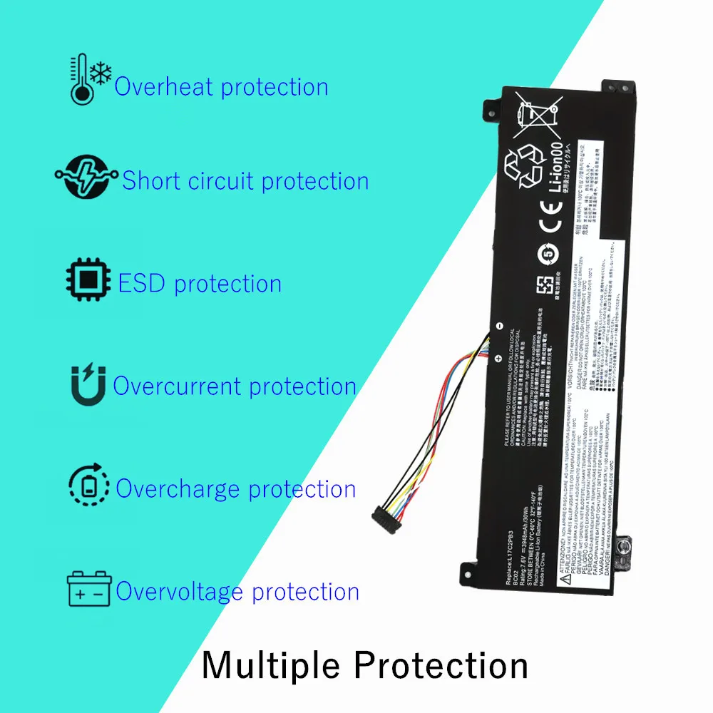 L17C2PB3 L17L2PB3 Laptop battery For Lenovo V130-15IGM 15IKB V330-15IKB 15ISK V530-14IKB L17M2PB3 L17M2PB4 L17L2PB4 L17C2PB4