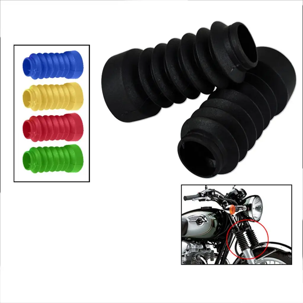 

Universal Rubber Fork Boots Gaiters Protective Motorcycle Parts Suspension Covers for Honda Dio Yamaha Jog