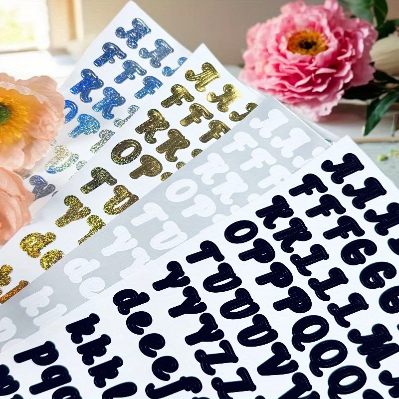ملصقات رمز الحروف والأرقام، لسكرابوكينغ، بطاقات المعايدة، الأكواب، الحرف اليدوية، برطمانات التوابل، حفلات العطلات، ديكورات الهدايا، DIY