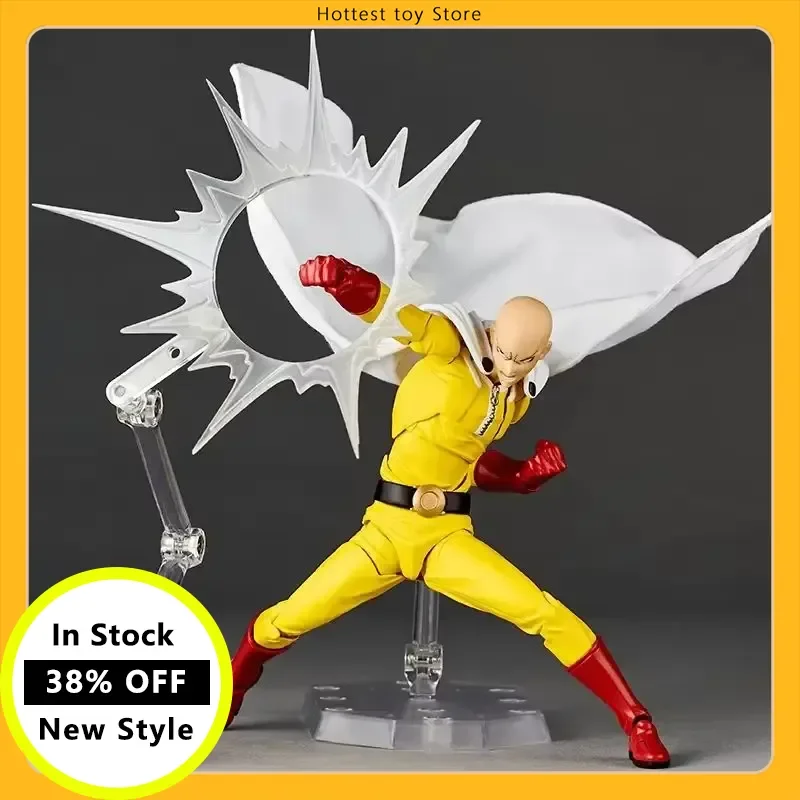 

Новый Kaiyodo One Punch Man Saitama Amazing Yamaguchi Revoltech Saitama Аниме Коллекция Фигурки Модель Игрушки
