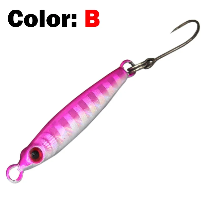 1PC Lead Fish 3g 5g Tiny Jig Hard Bait Longcast Small Metal Lure Single Hook beach stream UL Fishing Tackle Small Jig Lure Pesca