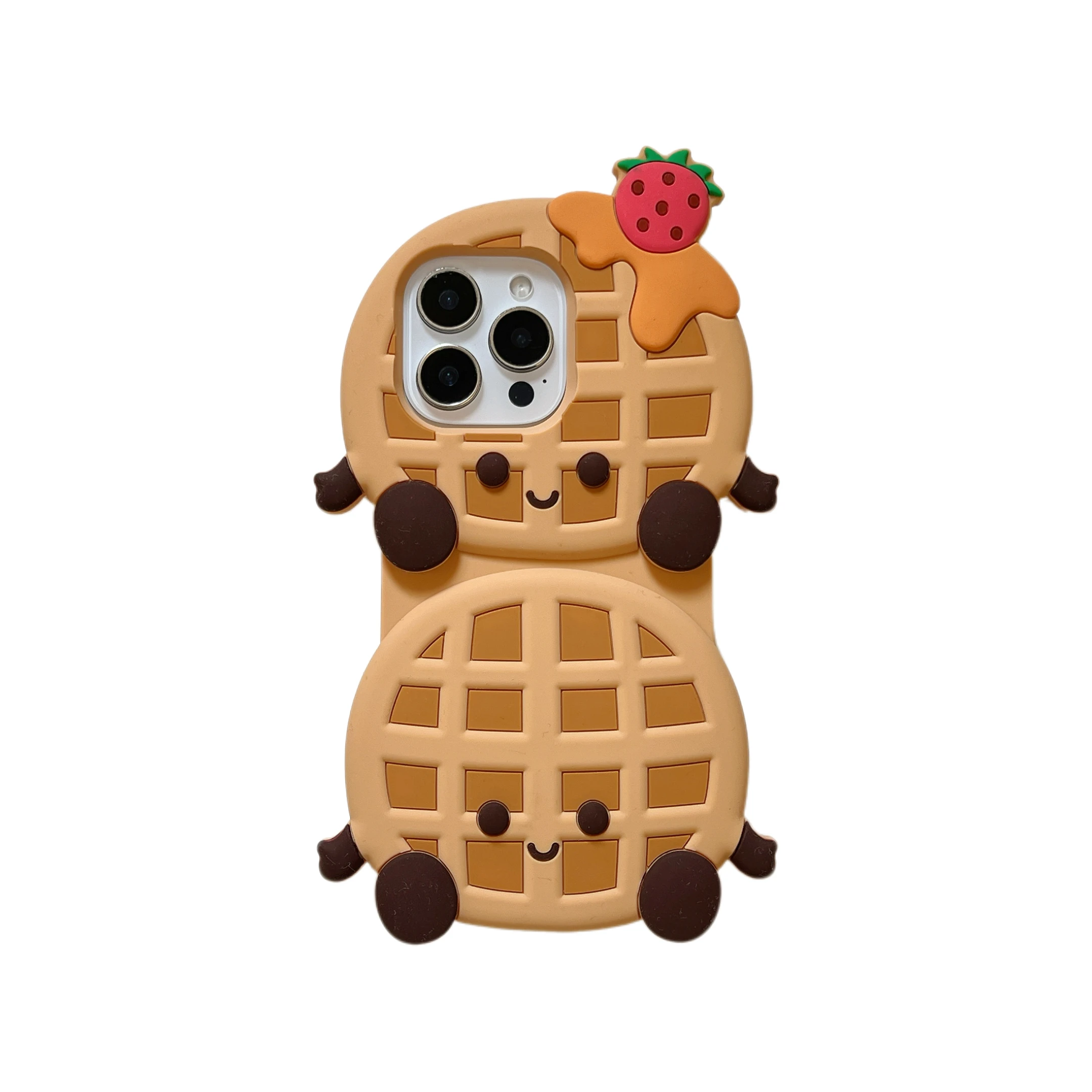

3D Waffle Grid Non-Slip Grip Cute Soft Silicone Case Phone Back Cover Shell Skin for iPhone 12 13 14 15 16 Pro Max Shockproof