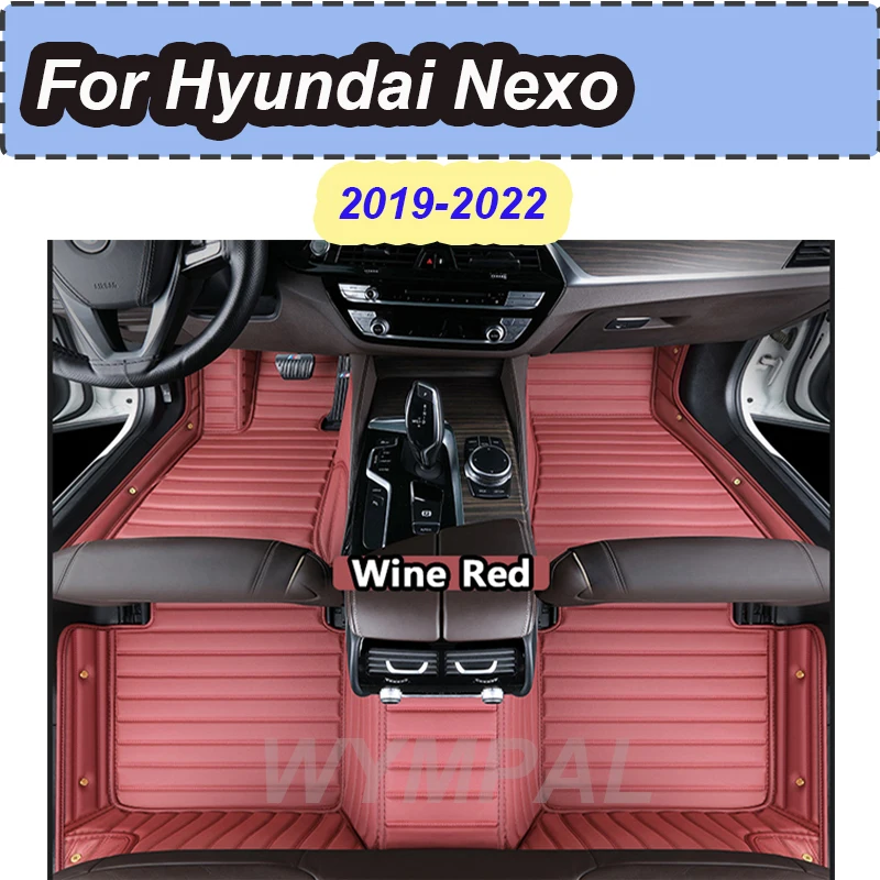 

LUXURY Car Floor Mats For Hyundai Nexo Hyeondae Negso FE 2019 2020 2021 2022 5seat Carpet Waterproof Alfombrillas Coche