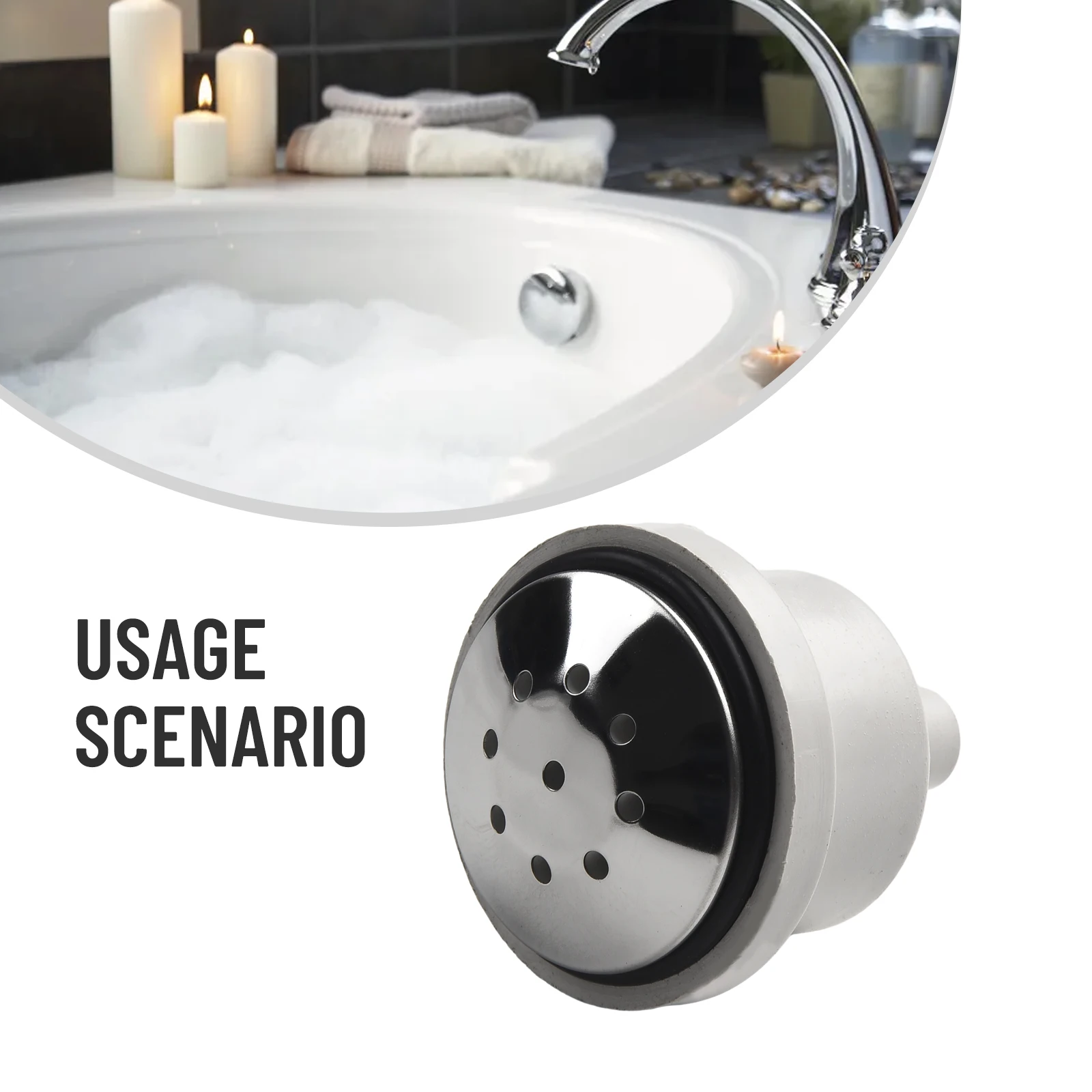 Bathtub Air Jet with Nine Hole Configuration for Spa Massage Pool Air Bubble Function in Swimming Pool Settings
