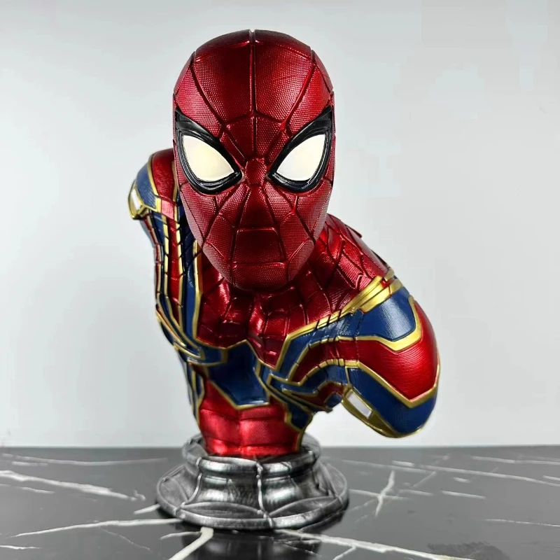 Figura de película The Avengers de 36cm, modelo de resina periférica de Spider-Man, adornos de decoración de escritorio, juguete de regalo de Navidad para niños