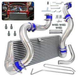 Turbo Bolt On Front Mount Intercooler Kit For Mazda RX7 RX-7 FD3S FD3 13B 1.3L Engine Twin Turbo 1993-1997 Blue/Black/Red