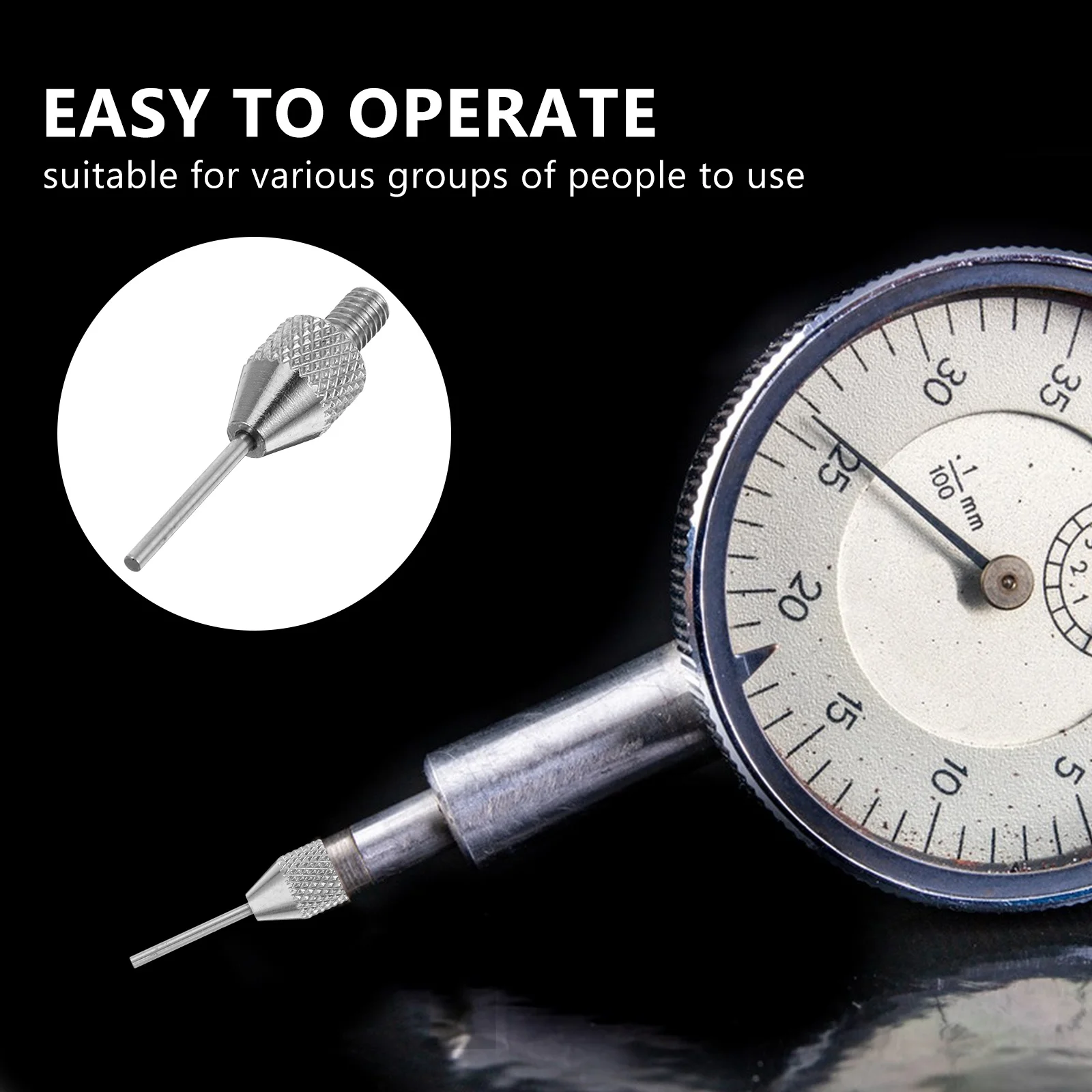 Precision Dial Test Indicator Point Tip Height Gauge Depth Measurement Universal Ideal Industrial Tools Dial Indicator Tips Set