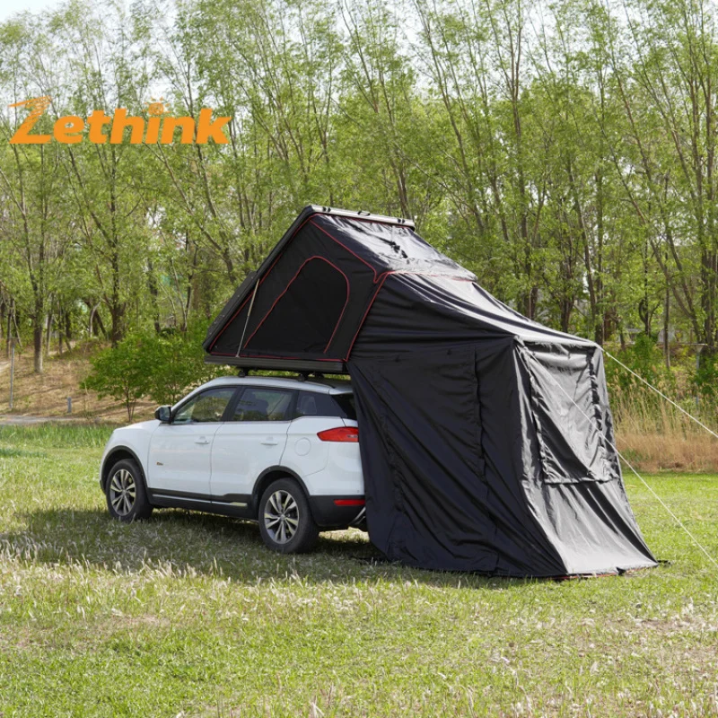 

New Waterproof Aluminum Hard Shell Car Roof Top Glamping Tent Wedge Tent For 4X4 Outdoor Camping Car Accessories