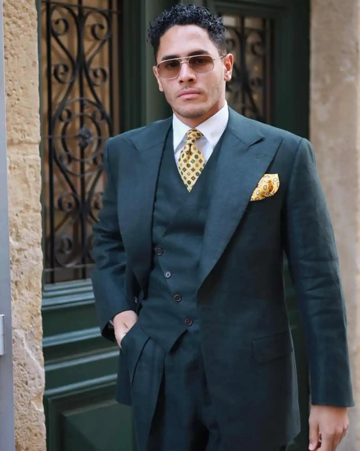 Costume de mariage pour hommes, costumes d'affaires d'hiver, sur mesure, 3 pièces, manteau, gilet, pantalon, fête, chanteur, marié, taille de smoking personnalisée