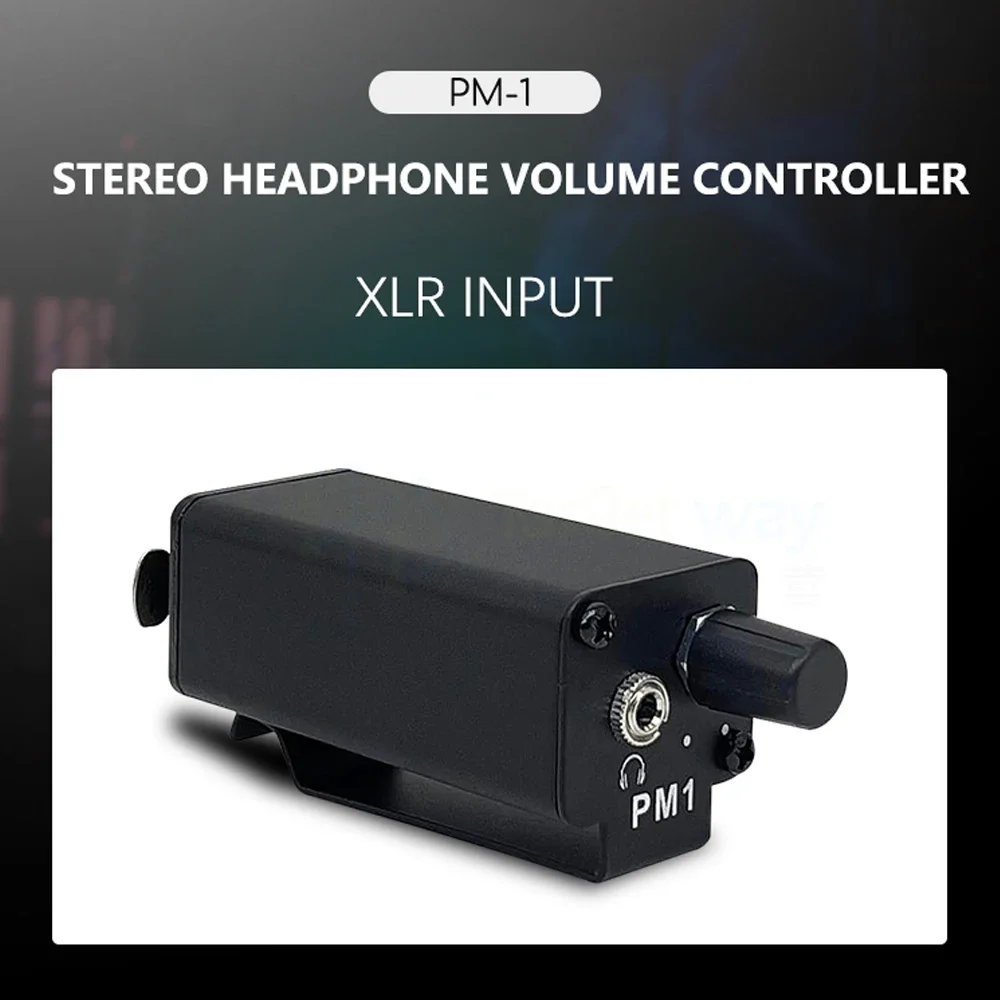 Professional Headphone Amplifier Converter XLR To 3.5MM Audio Interface Mini Portable HIFI Headphone Amplifier Clip Mount