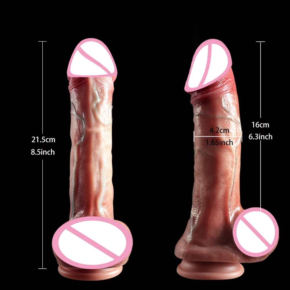 8.5 inch Big Penis Realistic Dildos Female Masturbator Silicone Skin Feeling Soft Dildo Suction Cup Dick Sex Toys for Women Men