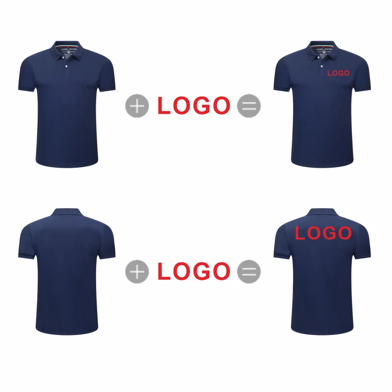 Custom Polo Shirts High Quality Breathable Employee Workwear Tops Company Group Logo Design Printed Embroidery