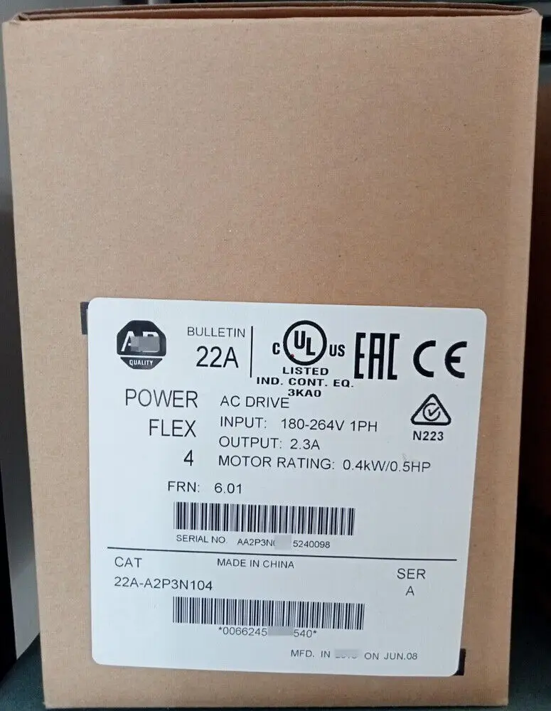 

NEW 22A-A2P3N104 POWERFLEX 4 22AA2P3N104