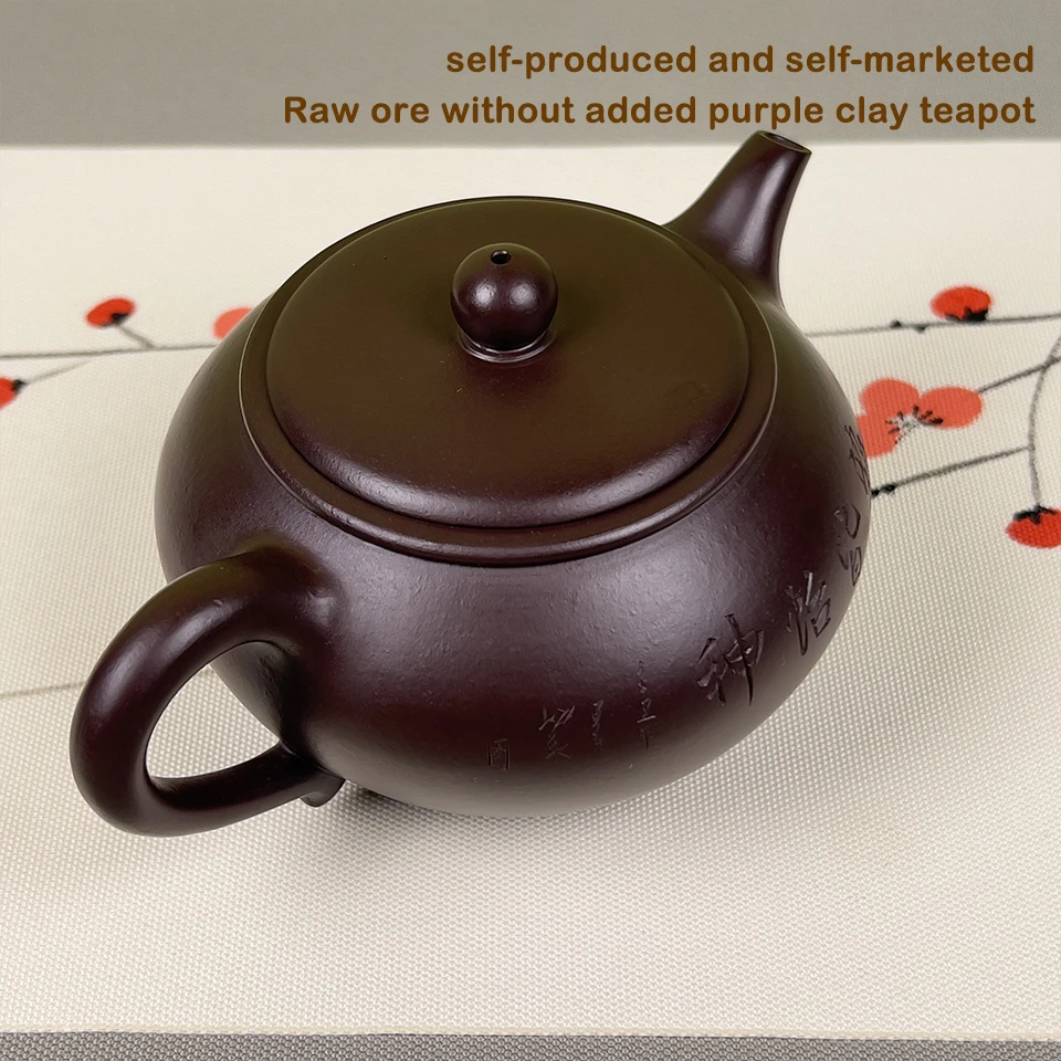 100% Authentic Yixing Zisha Clay Chinese Traditional HandmadeYixing Purple Sand Tea Pot Elegant Tea Maker for Home, Office, Gift 3
