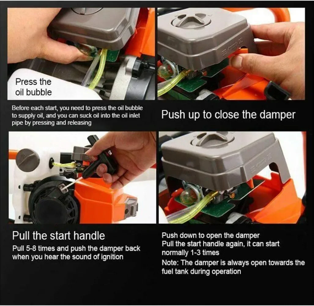 Imagem -06 - Gás Powered Post Hole Digger Terra Auger Drill Stroke Auger Bits Barra de Extensão para Cerca e Plantação 62cc