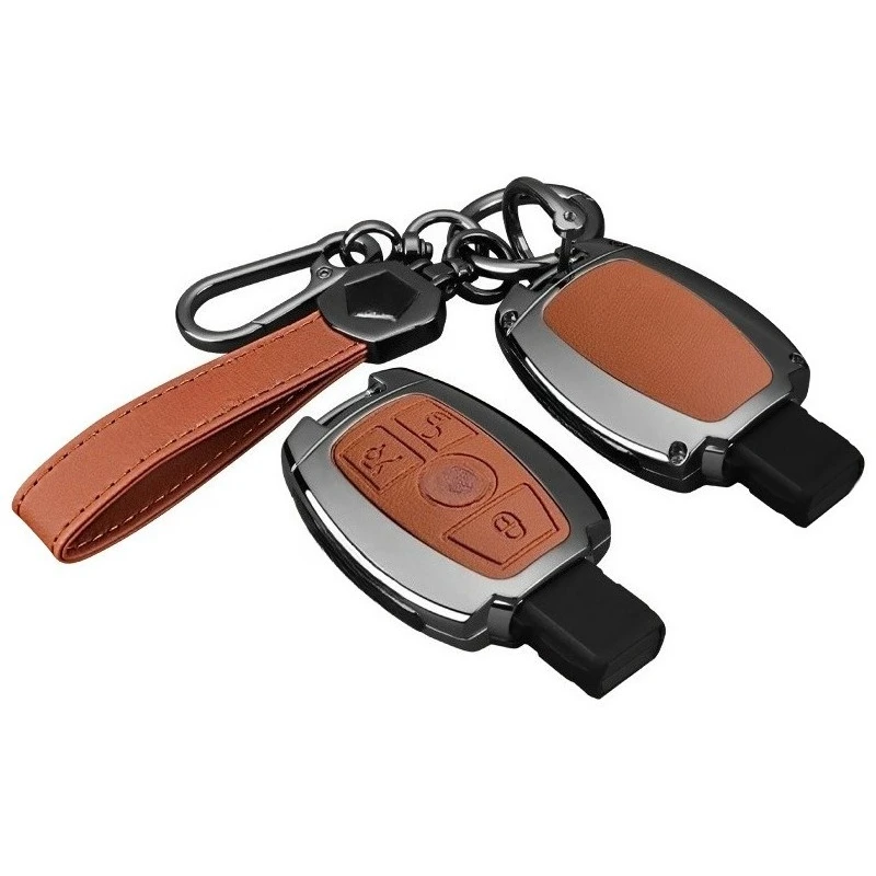 

Premium Zinc Alloy Key Cover Case for Mercedes-Benz E300/E-Class/C260L/C200L/A200L/GLE350 - Protective Key Fob Shell Keychain