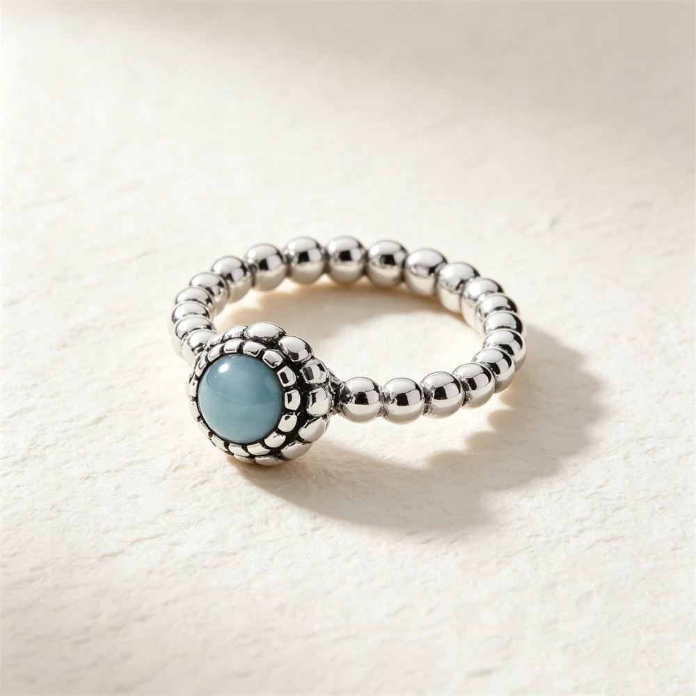 Women's 925 Silver Pink Blue Butterfly Love Ring