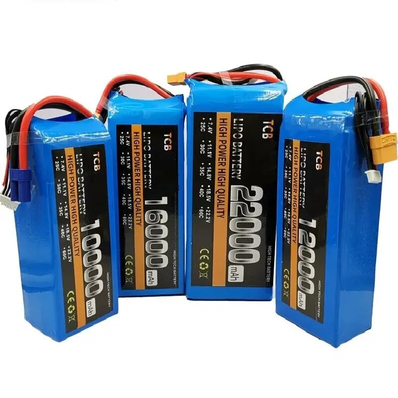 Lipo 2S 3S 4S 6S 1300 1800 2200 3300 4000 12000 16000mAh RC Toys  Battery For RC Helicopter Quadcopter Car Boat Drone XT60