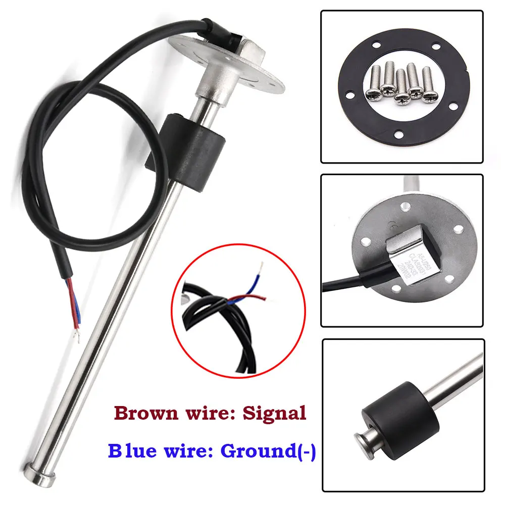 Marine-Boots- und Auto-Kraftstoffstandsensor mit Anzeige, Tankmesser 0~190 Ohm, 52mm Kraftstoffanzeige für Kraftstoffsendeinheit mit 100~600 mm – Detail 12
