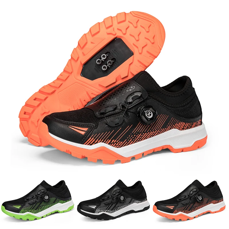 

Мужская и женская домашняя велосипедная обувь, совместимая с педалью системы SPD, уличная прогулочная велосипедная обувь с шипами SPD в комплекте