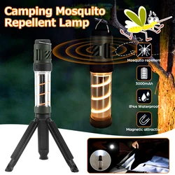 Mini lampe de poche de camping étanche aste, lampe d'éclairage de conception magnétique, répulsif avec stent triangulaire, extérieur