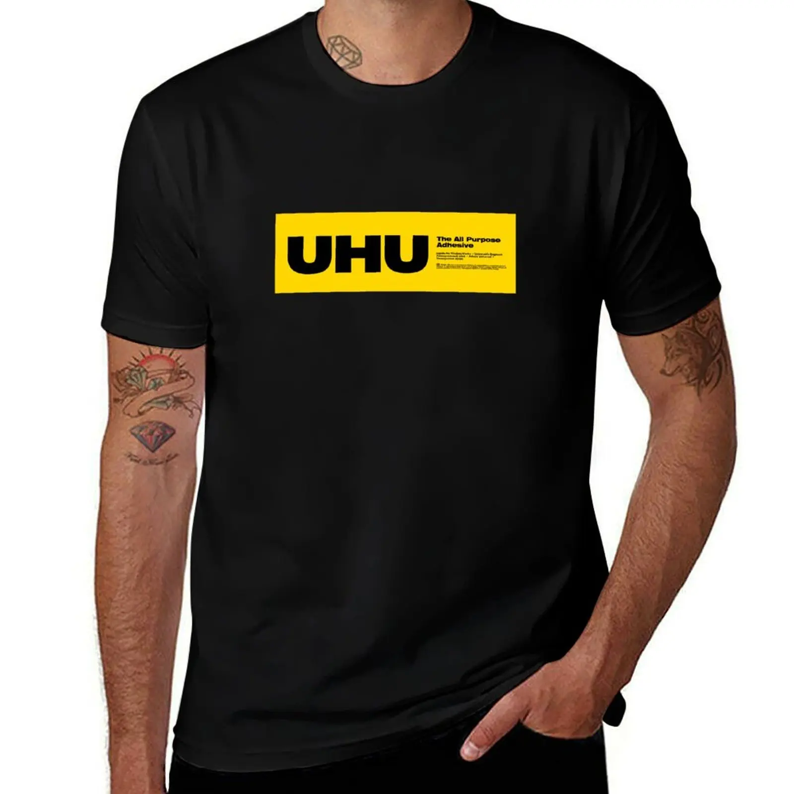 

UHU all purpose adhesive inspired best glue on earth T-Shirt t shirt man cotton t shirts designer man t shirt summer T-shirt