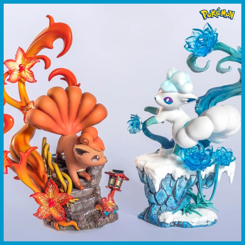 15cm Pokemon Alolan Vulpix Figure Anime Figures Pvc Figurine Statue Collectible Model Desk Decoration Kawaii Toys Six Tails Gift